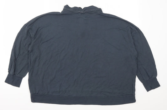Postcard Womens Blue Pullover Sweatshirt Size S - Love