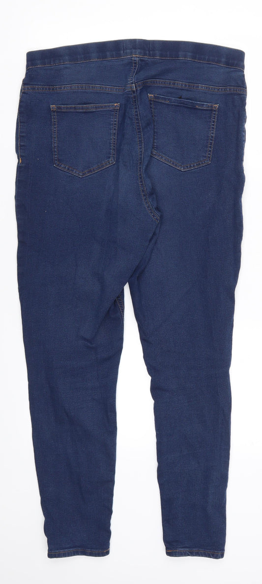 Preworn Womens Blue Denim Jegging Jeans Size 34 in L27 in