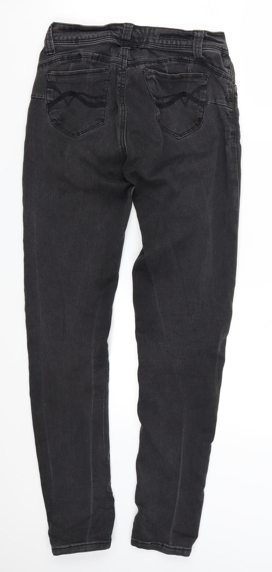 Hot Kiss Womens Grey Denim Skinny Jeans Size 26 in L29 in