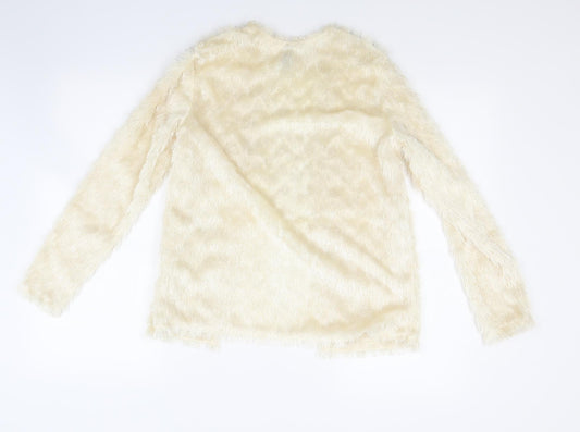 Divided Womens White Jacket Coat Size XS