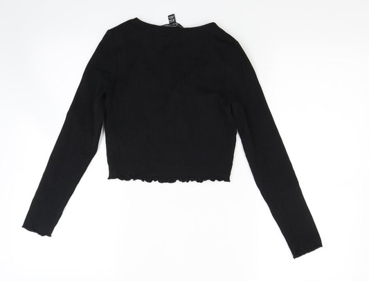 New Look Girls Black Cropped Casual Size 10 Years
