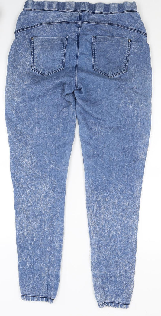 Primark Womens Blue Denim Jegging Jeans Size 10 L27 in
