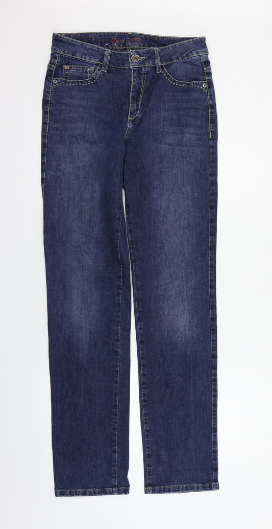 Pierre Cardin` Womens Blue Straight Jeans Size 36 in L29 in