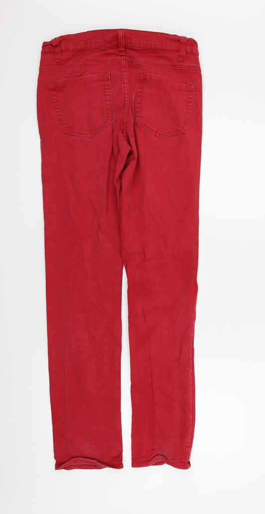 Lindex Womens Red Skinny Jeans Size 10 L27 in