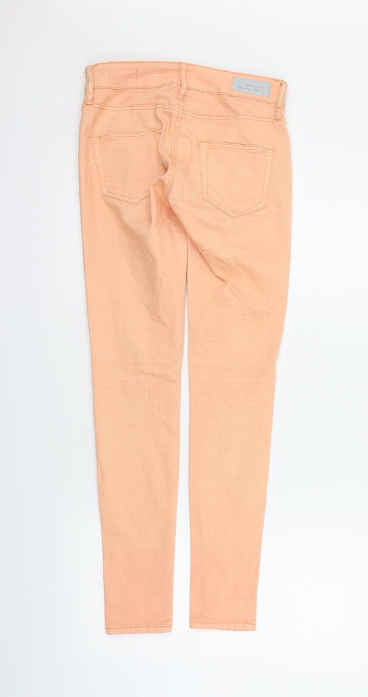 mango jeans Womens Orange Straight Jeans Size 4 L28 in