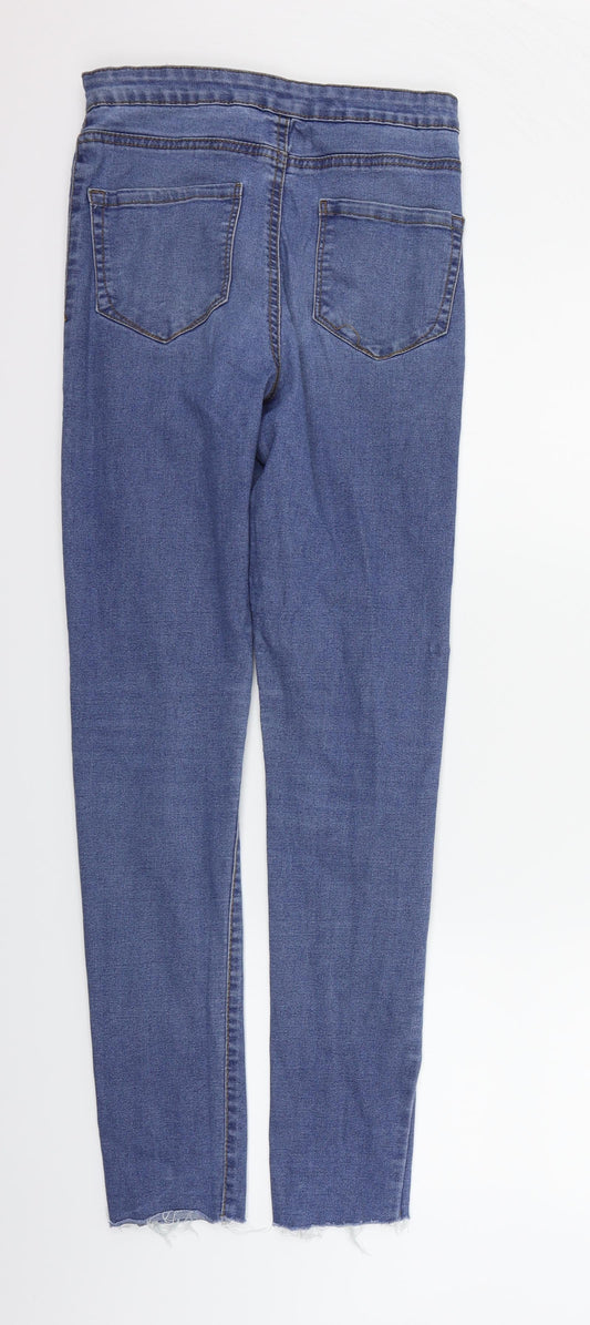 deniem & co Womens Blue Straight Jeans Size 10 L29 in