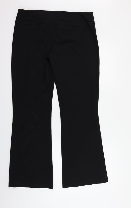 yen collection Womens Black Trousers Size 18
