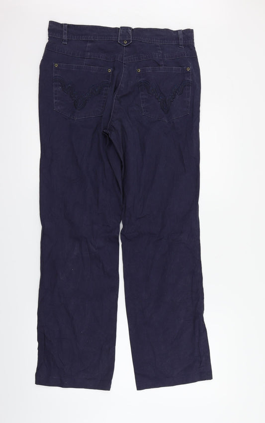 Mode Womens Blue Trousers Size 32 in L31 in