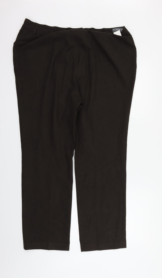 Stark Womens Brown Trousers Size 22 L31 in