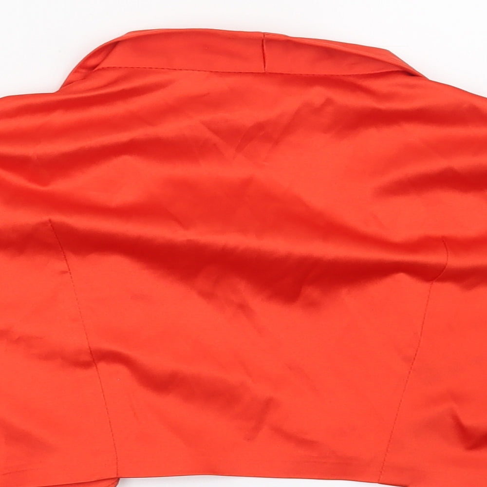 Preworn Womens Red Jacket Blazer Size M