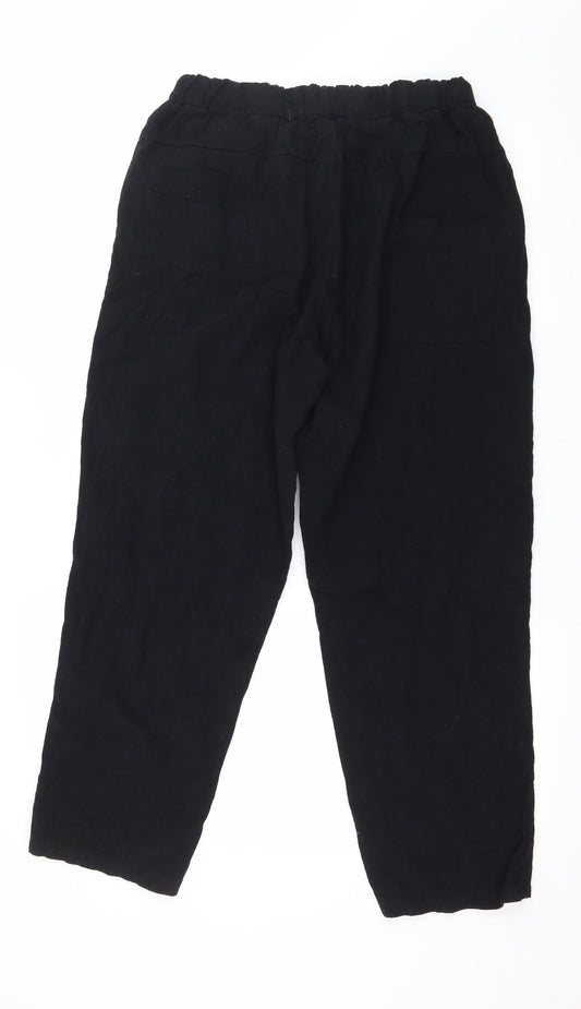 Preworn Womens Black Trousers Size 2XL L26 in