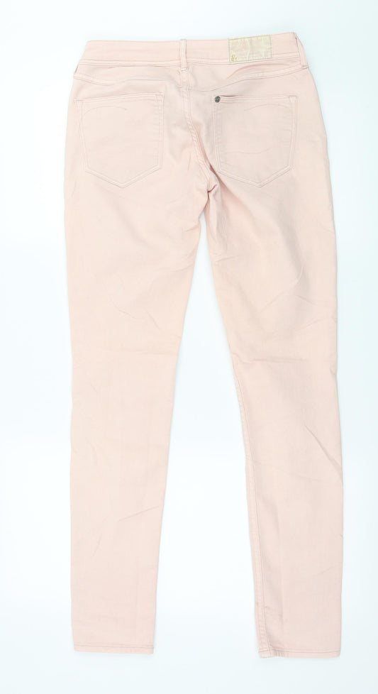 H&M Womens Pink Denim Skinny Jeans Size 27 in L30 in