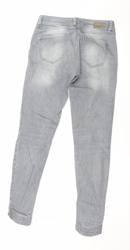 Zara Womens Grey Denim Skinny Jeans Size 6 L29 in