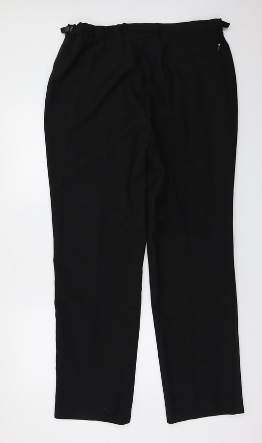 Preworn Womens Black Trousers Size 36 in L30 in