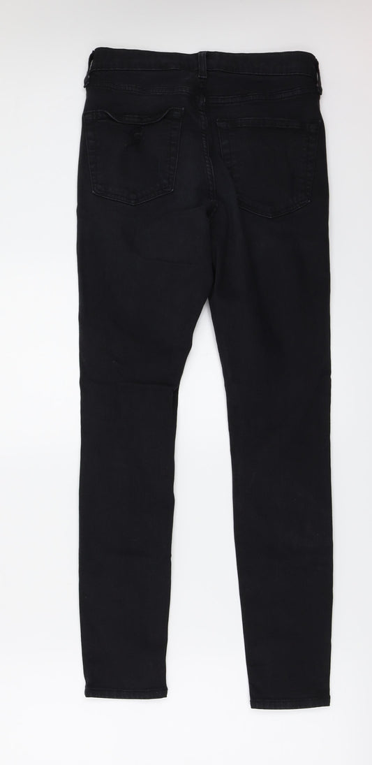 Topshop Womens Black Skinny Jeans Size 28 in L32 in
