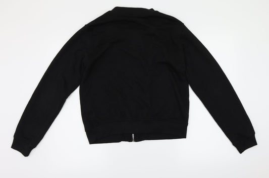 Misguided Womens Black Full Zip Jumper Size 14