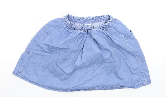 NEXT Girls Blue Denim A-Line Skirt Size 5 Years