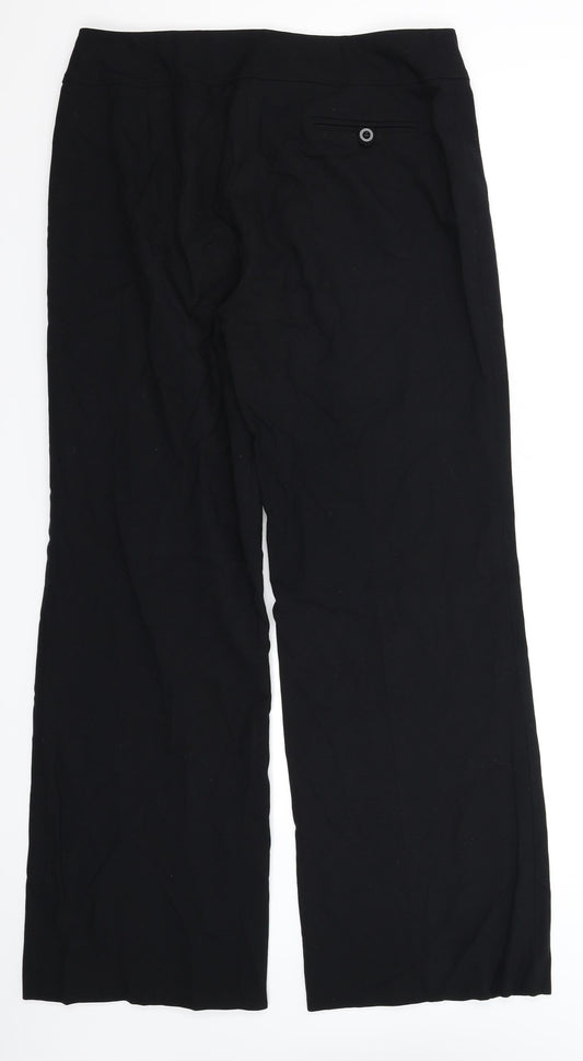 Spirit Womens Black Trousers Size 14 L30 in