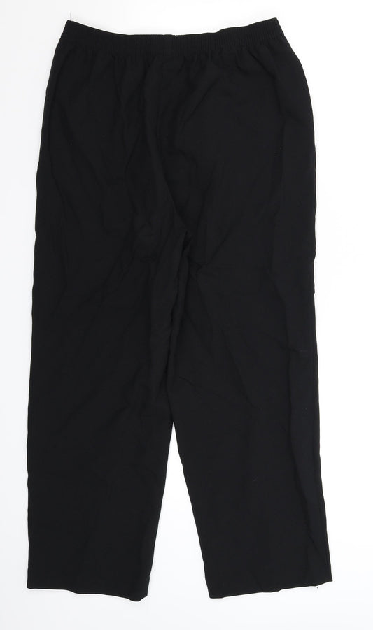 EWM Womens Black Trousers Size 32 in L26 in