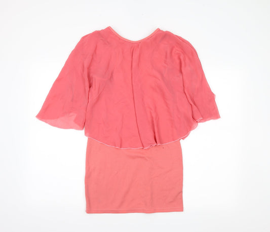 POINT Womens Pink Basic Blouse Size S
