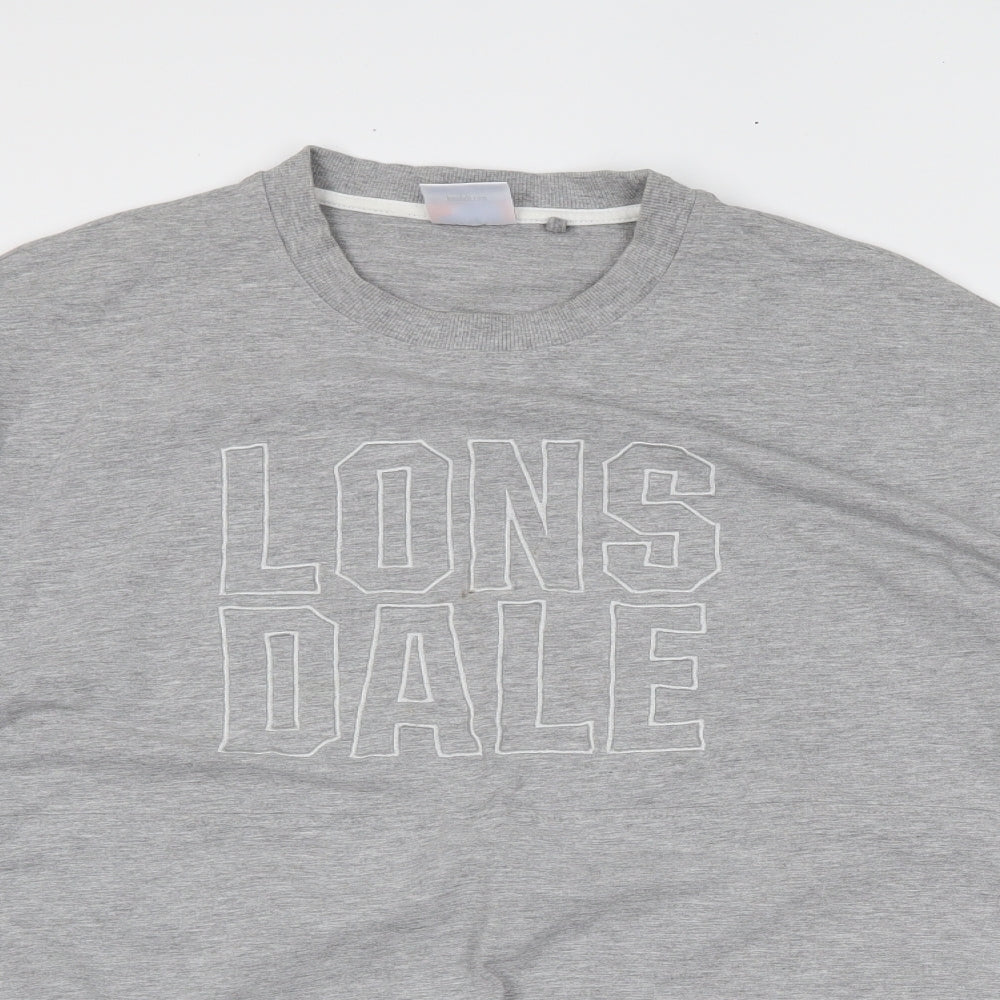 Lonsdale Womens Grey Pullover Sweatshirt Size 16