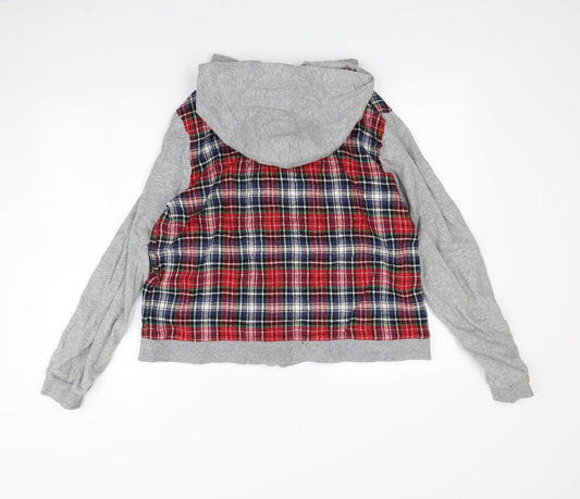 Peter Alexander Womens Grey Paisley Jacket Size XL