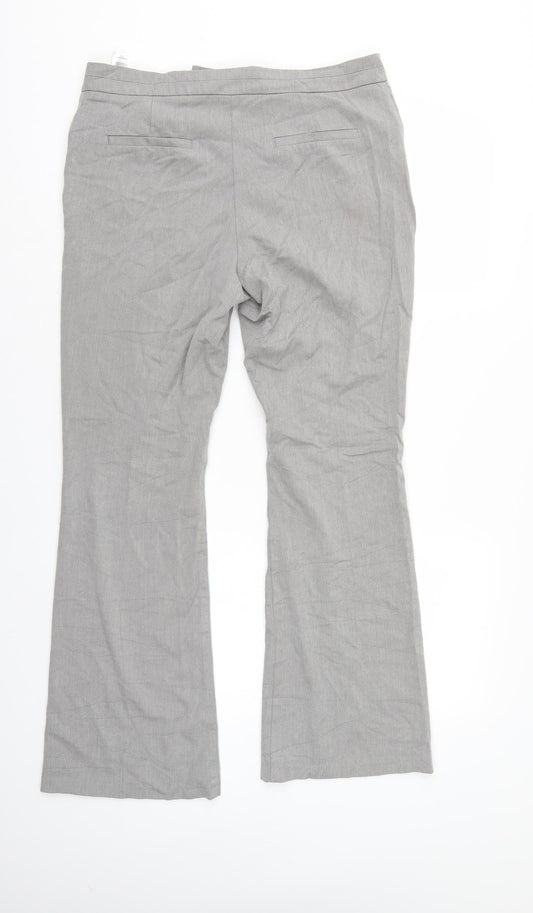 M&S Womens Grey Trousers Size 12 L27 in