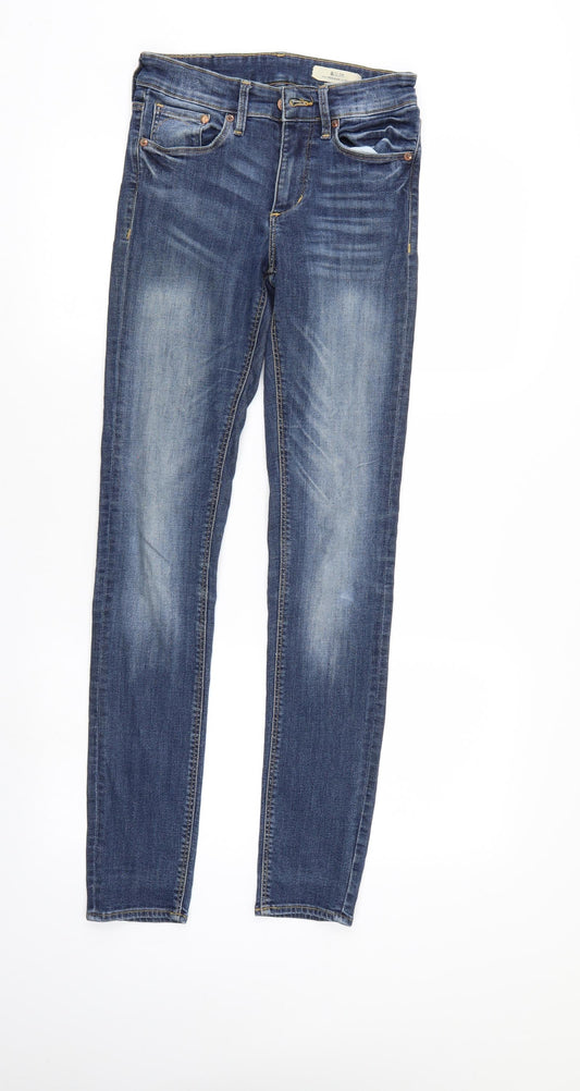 & slim Mens Blue Denim Skinny Jeans Size 25 in L32 in