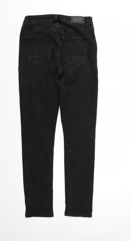 Spirit Mens Black Skinny Jeans Size 27 L32 in