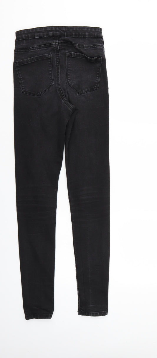 Denim & Co. Womens Black Denim Jegging Jeans Size 10 L29 in - Elastic Waist