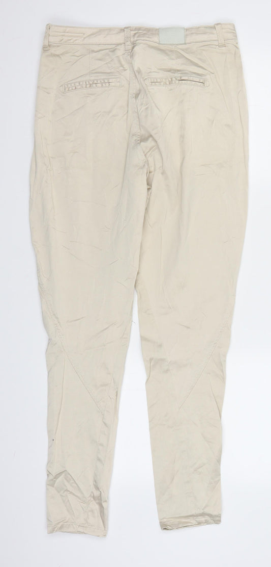 Jolie Womens Ivory Chino Leggings Size 30 in L28 in - Shiny