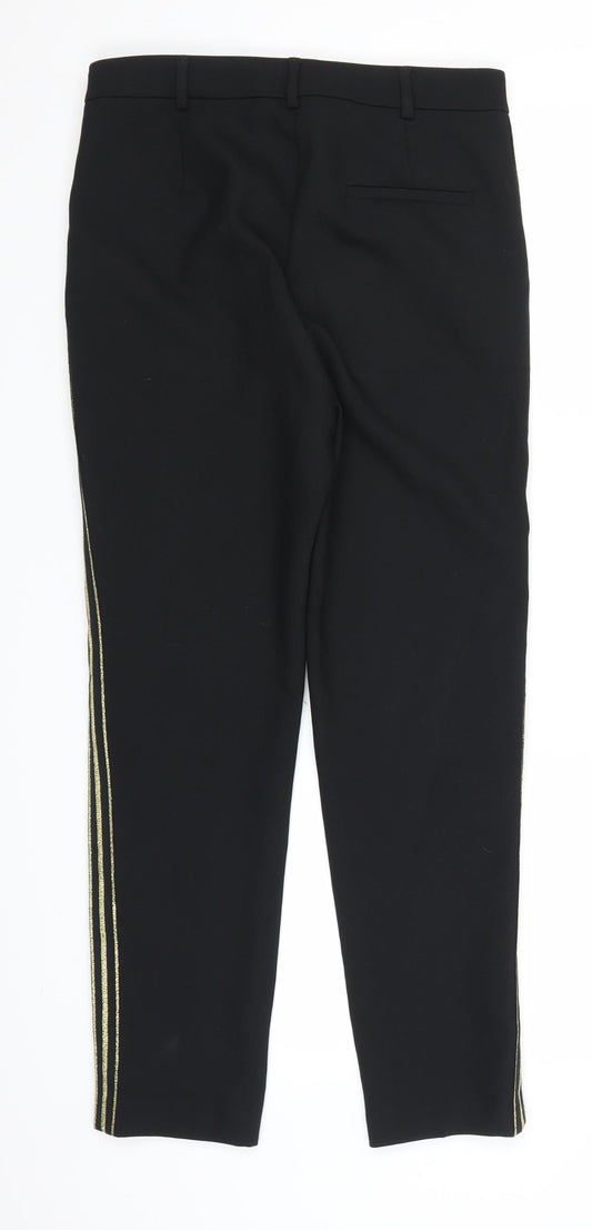 Marks and Spencer Womens Black Trousers Size 8 L26 in