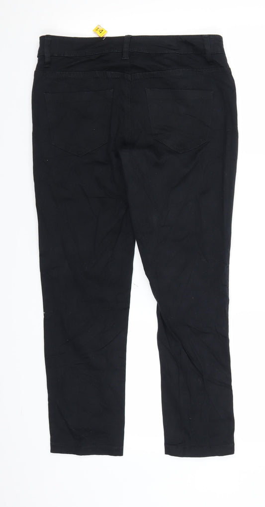 Espirit Womens Black Denim Straight Jeans Size 10 L24 in