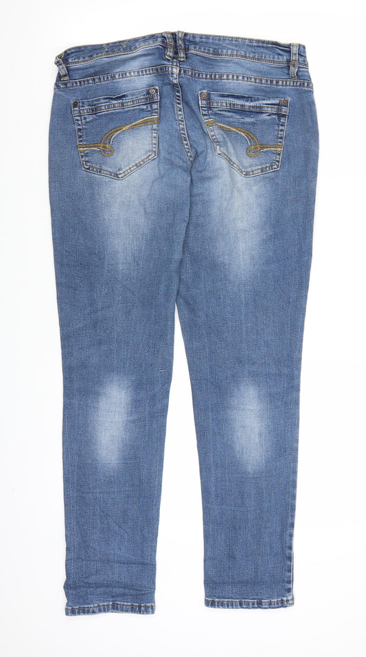Janina Womens Blue Denim Jegging Jeans Size 38 in L28 in