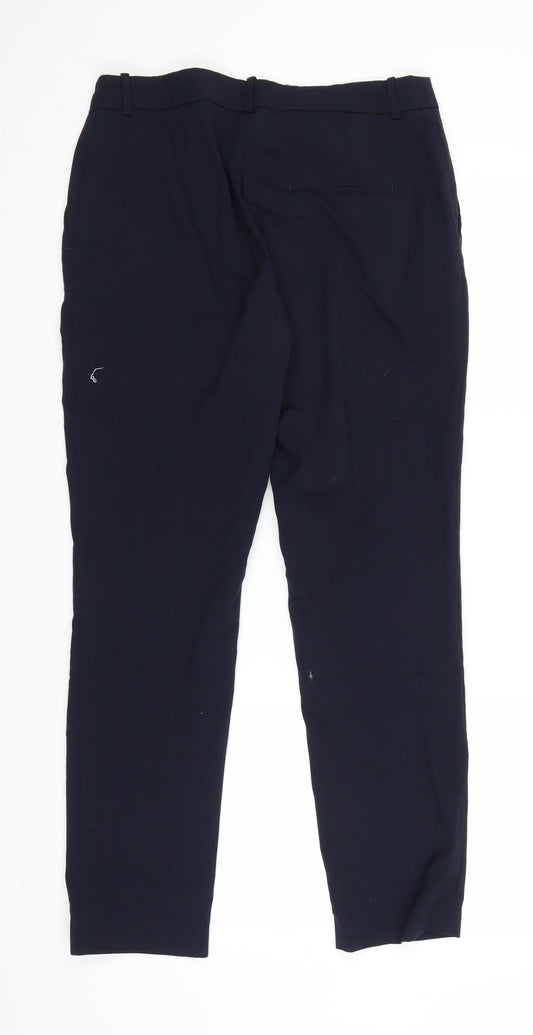 H&M Womens Blue Trousers Size 10 L27.5 in