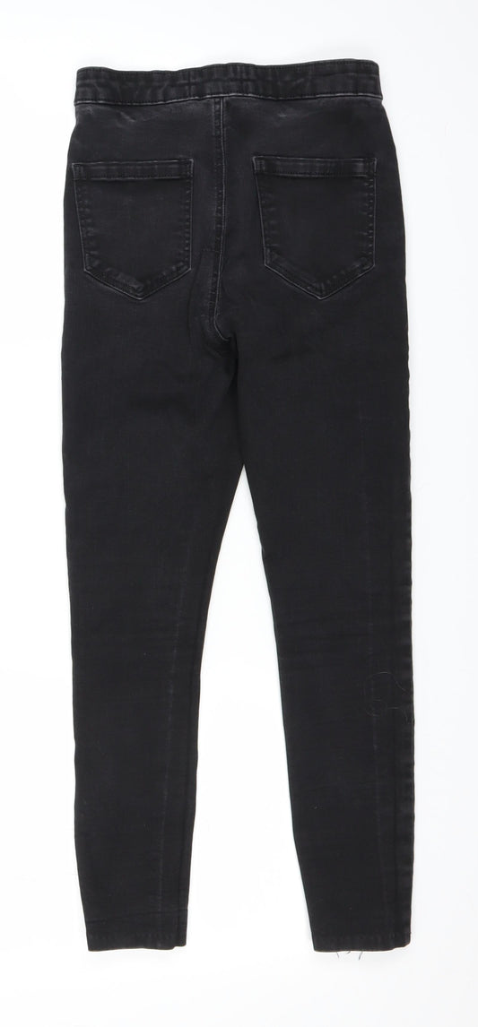 Miss Selfridge Womens Black Denim Jegging Jeans Size 8 L23 in