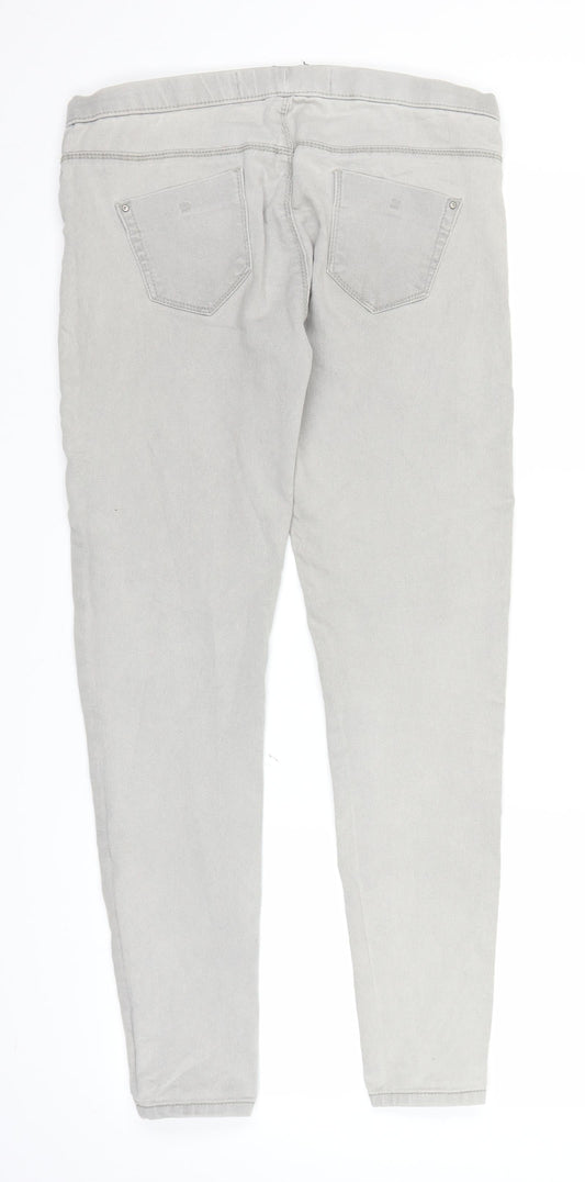 Primark Womens Grey Denim Jegging Jeans Size 10 L27 in