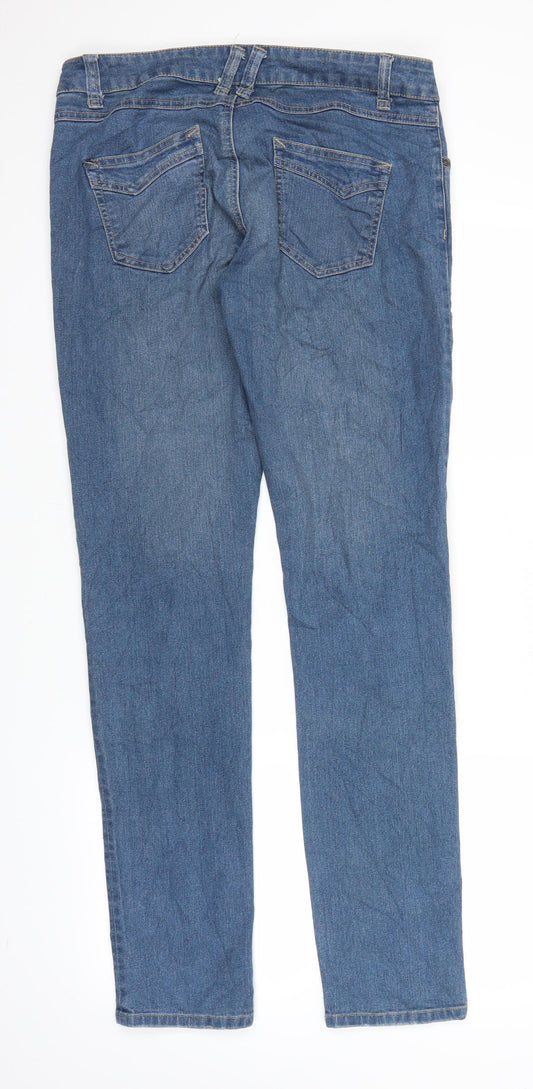 Pimkie Womens Blue Denim Straight Jeans Size 32 in L31 in