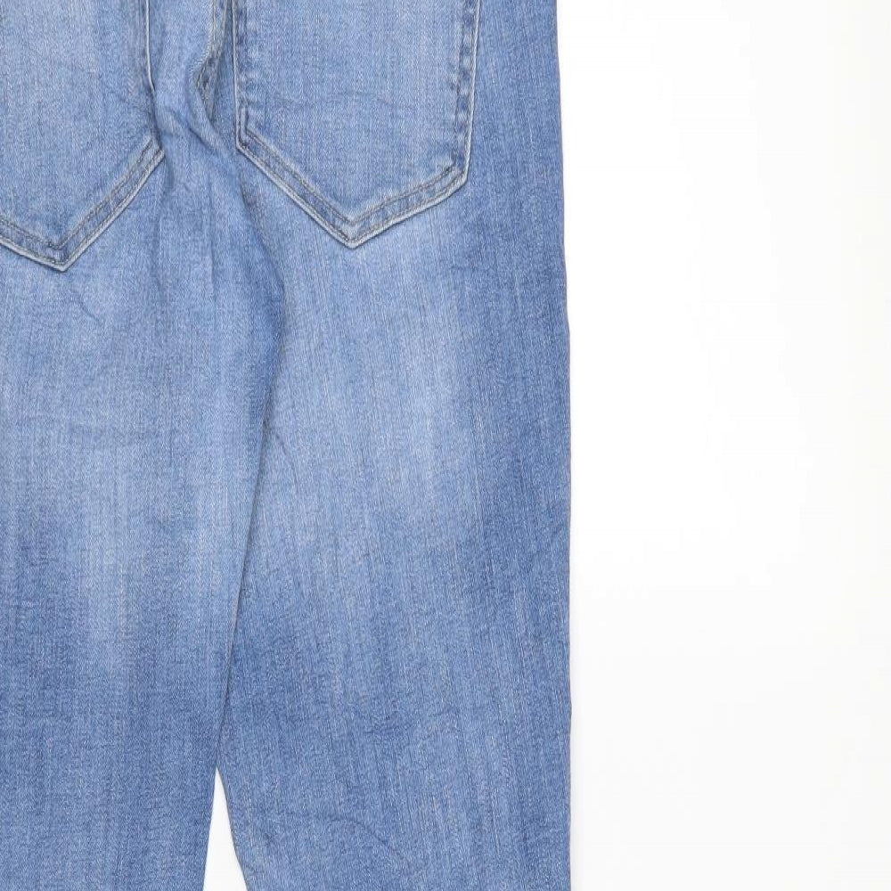H&M Womens Blue Denim Skinny Jeans Size 34 in L31 in - Over the bump