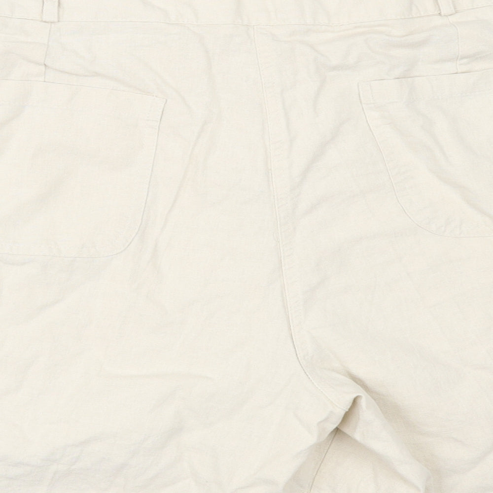 Preworn Womens Beige Chino Shorts Size 42 in