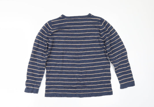TU Girls Blue Striped Pullover Jumper Size 12 Years