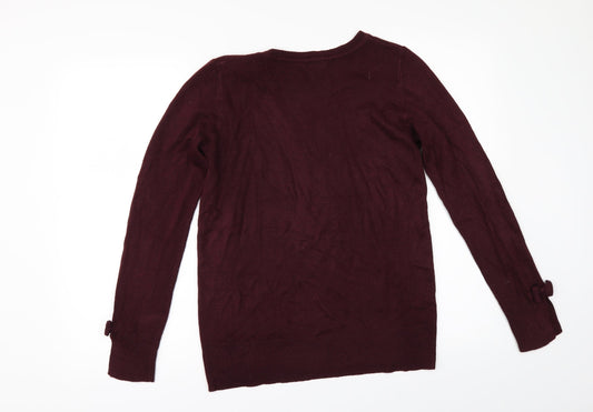 Dorothy Perkins Womens Red Pullover Jumper Size 10