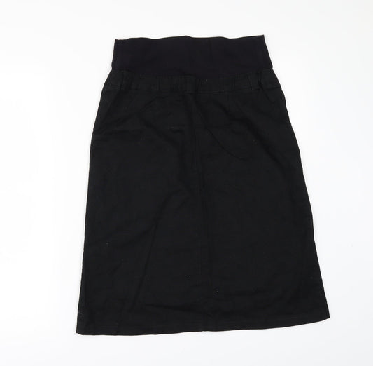 2 in 1 Womens Black A-Line Skirt Size 34 in - MATERNITY