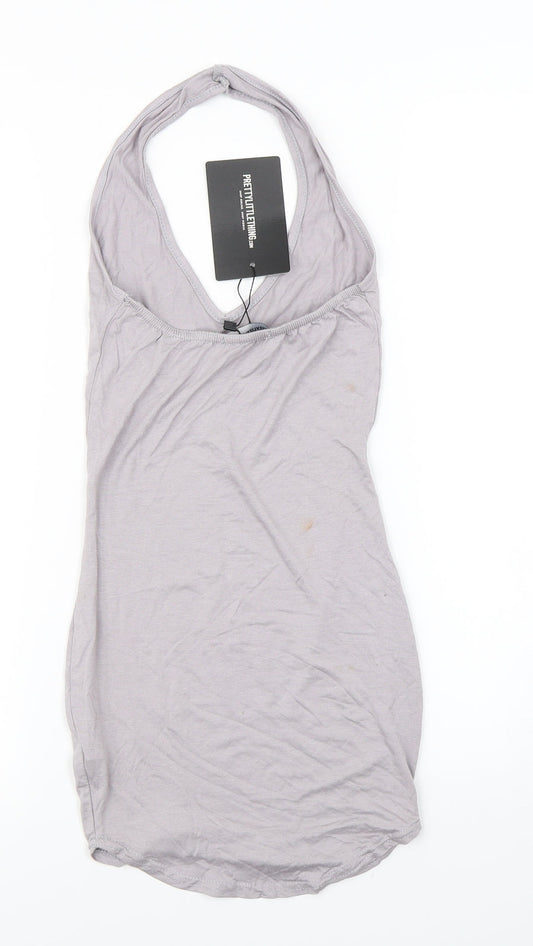 PRETTYLITTLETHING Womens Grey Bodycon Size 6
