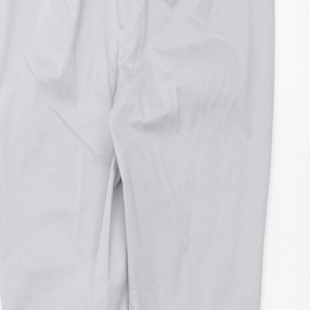 Marks and Spencer Womens Grey Trousers Size 36 in L26 in