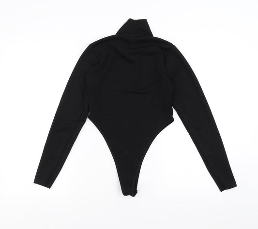 Preworn Womens Black Bodysuit One-Piece Size 10