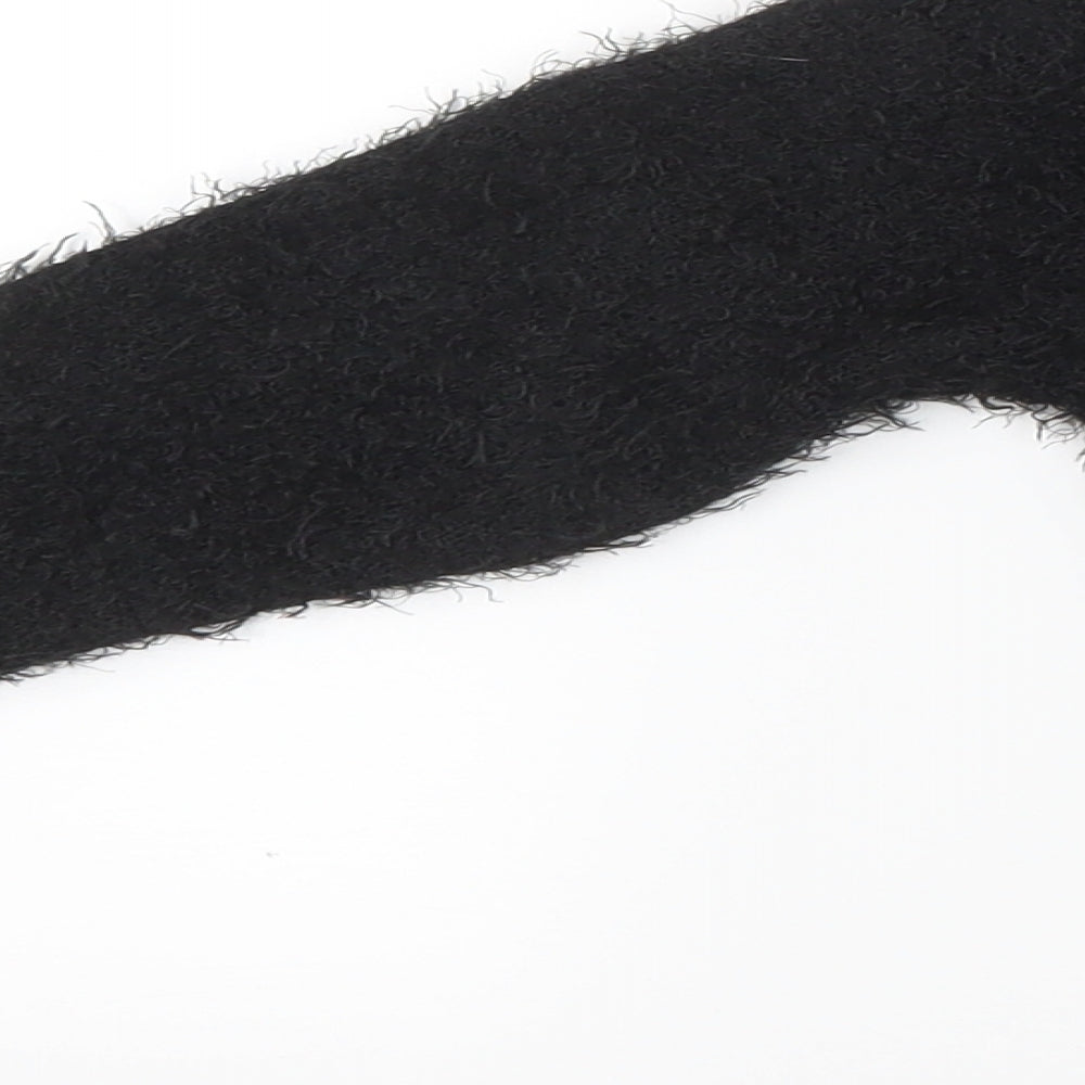 PRETTYLITTLETHING Womens Black Knit Pullover Jumper Size 8 - Cropped