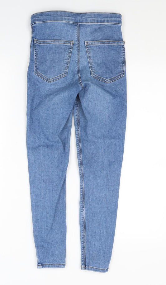 Topshop Womens Blue Denim Mom Jeans Size XS L23 in