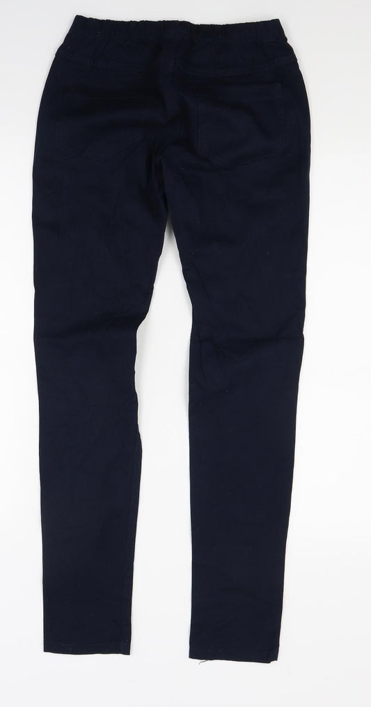 Pieces Womens Blue Trousers Size XS L28 in