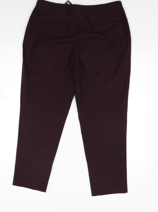 ASOS Womens Red Trousers Size 12 L26 in